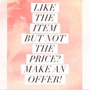 Happy to negotiate:)